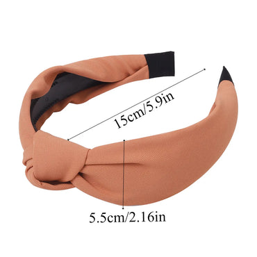 Women'S IG Style Lady Korean Style Solid Color Cloth Hair Band