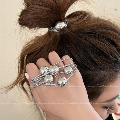 Women'S IG Style Round Elastic String Hair Tie