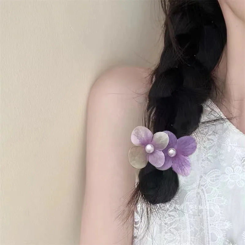 Women'S IG Style Simple Style Korean Style Flower Imitation Pearl Plastic Hair Clip