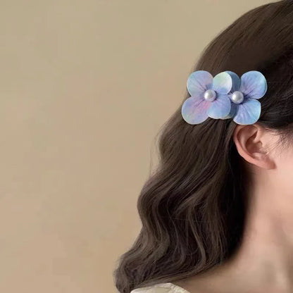 Women'S IG Style Simple Style Korean Style Flower Imitation Pearl Plastic Hair Clip