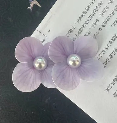 Women'S IG Style Simple Style Korean Style Flower Imitation Pearl Plastic Hair Clip