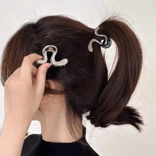 Women'S IG Style Simple Style Waves Metal Hair Clip