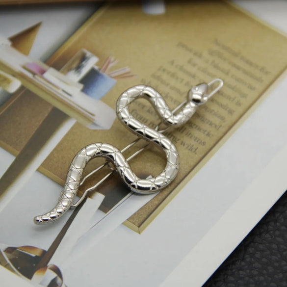 Women'S IG Style Snake Alloy Plating Inlay Rhinestones Hair Clip