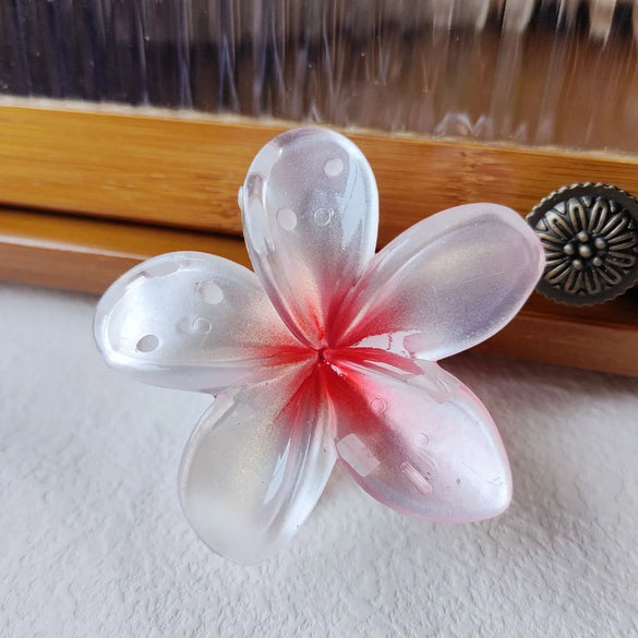 Women'S IG Style Sweet Flower Plastic Stoving Varnish Hair Claws