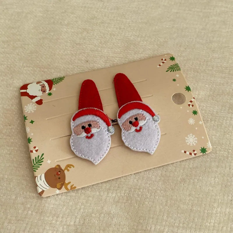 Women'S IG Style Sweet Santa Claus Gingerbread Snowman Plush Hair Clip Hair Band Hair Tie