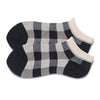 Women'S Japanese Style Plaid Cotton Ankle Socks A Pair