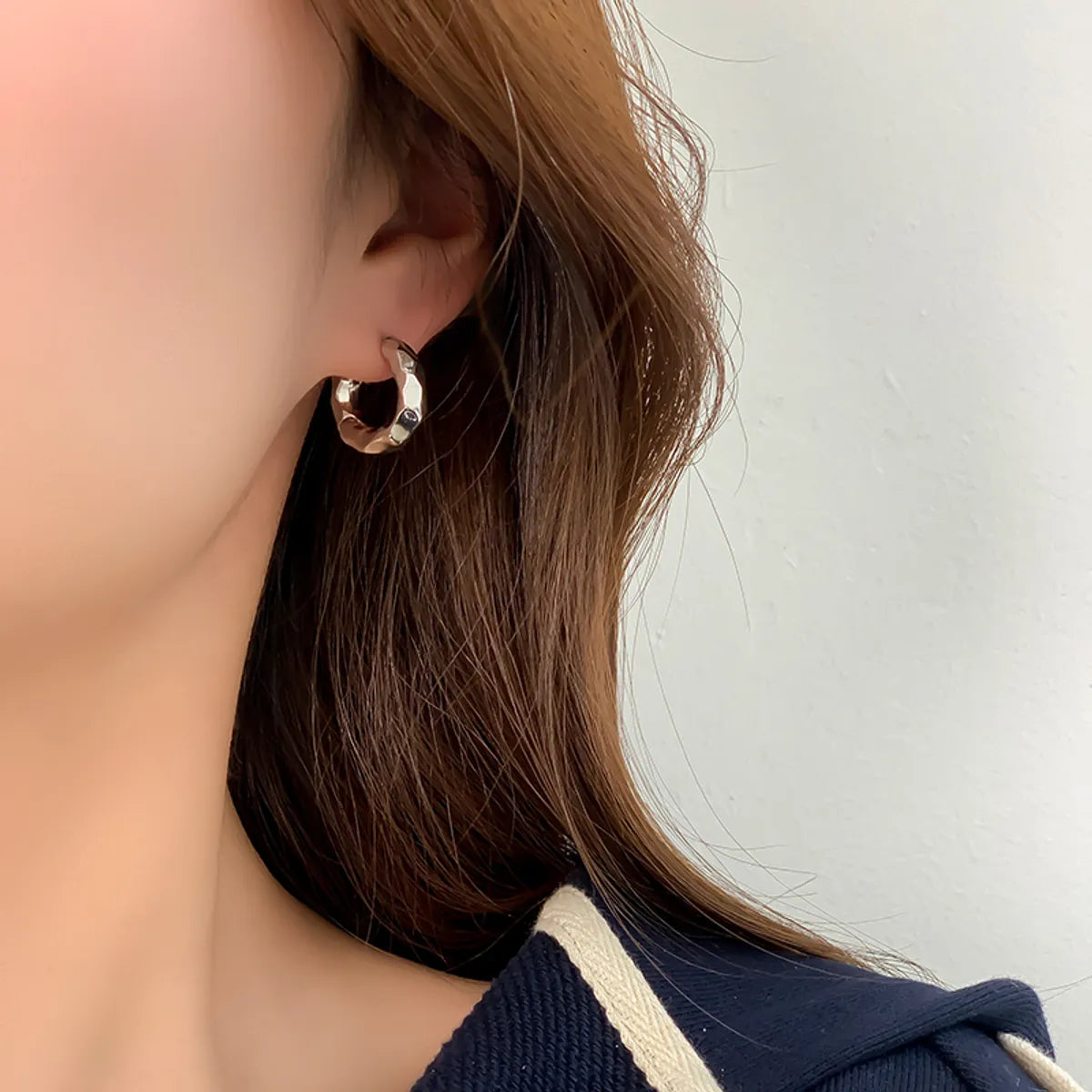 Korean Style Circle Alloy No Inlaid Earrings