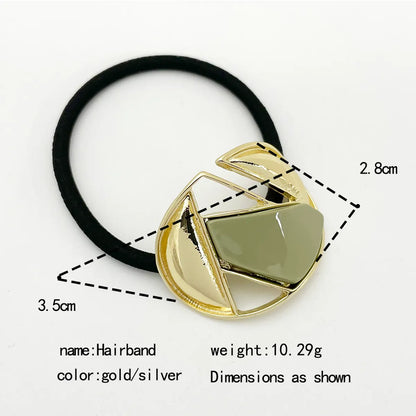 Women'S Korean Style IG Style U Shape Alloy Resin Hair Tie Rubber Band