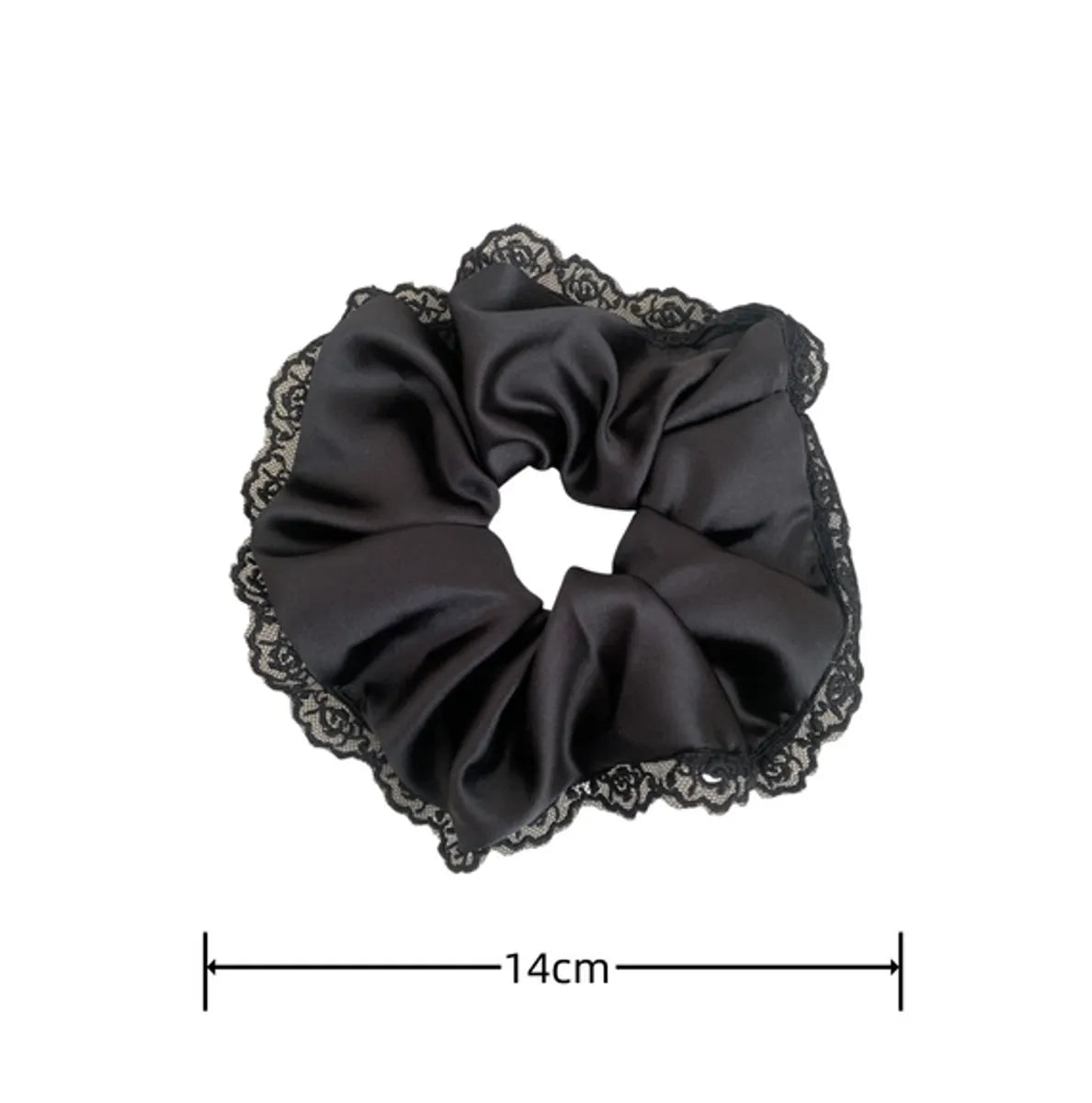 Women'S Korean Style Solid Color Satin Hair Tie