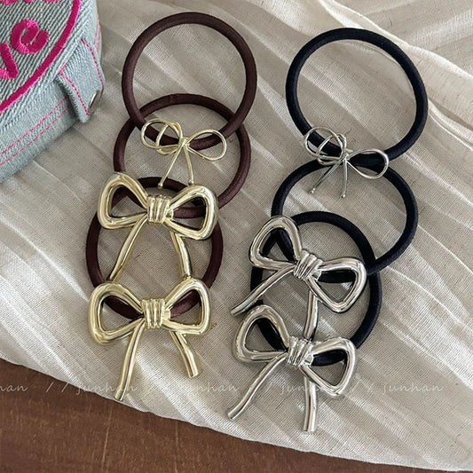 Women'S Lady Bow Knot Alloy Hair Tie