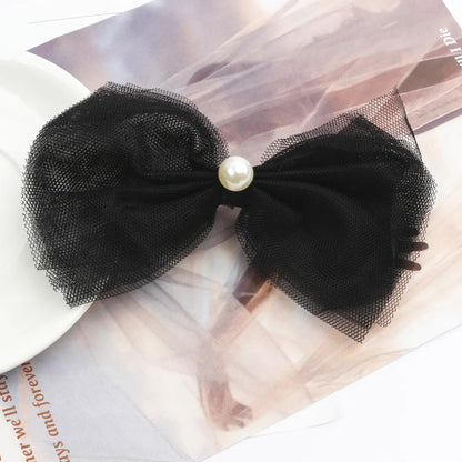 Women'S Lady Bow Knot Gauze Hair Clip