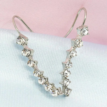 Women's Long Earrings With Rhinestones