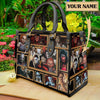 Women'S Medium Pu Leather Letter Elegant Streetwear Square Hook Loop Tote Bag