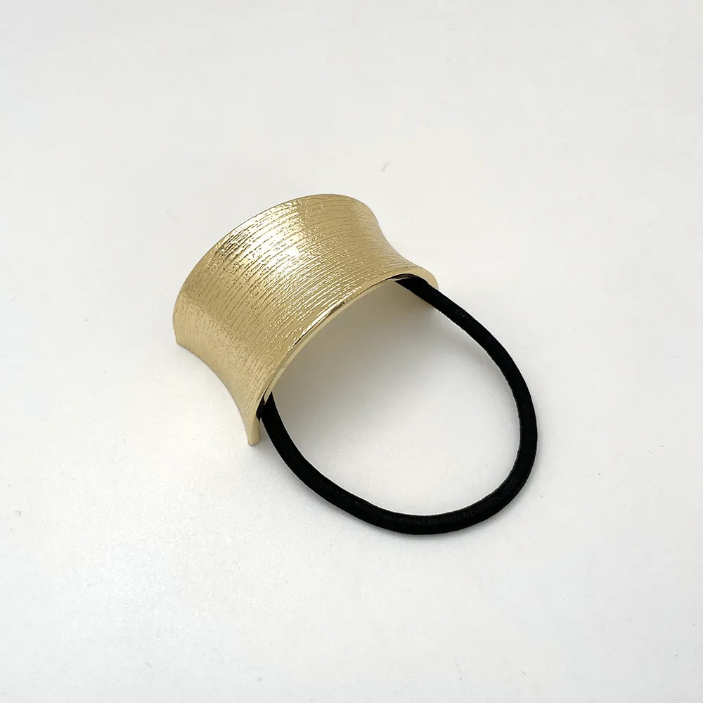 Women'S Modern Style Simple Style Semicircle Alloy Elastic Band Hair Tie