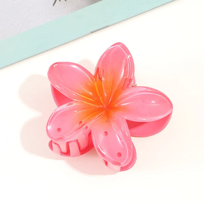 Women'S Modern Style Sweet Korean Style Flower Arylic Plastic Hair Claws