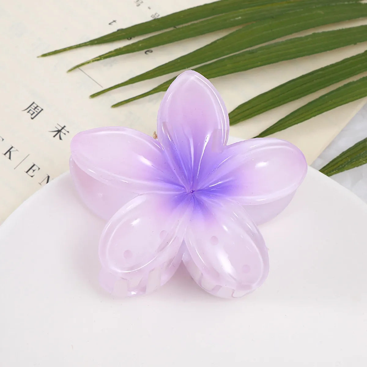 Women'S Modern Style Sweet Korean Style Flower Arylic Plastic Hair Claws