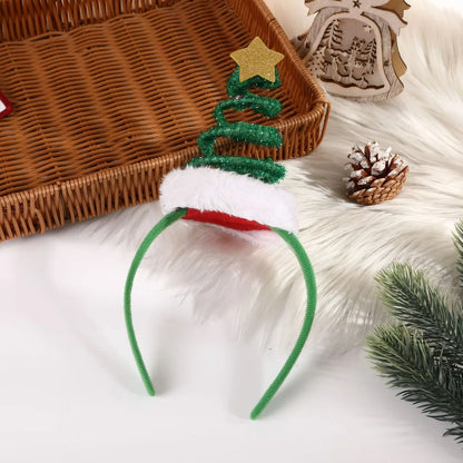 Women'S Nordic Style Modern Style Sweet Christmas Tree Star Hair Band