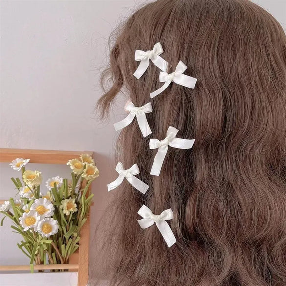 Women'S Pastoral Bow Knot Cloth Hair Clip