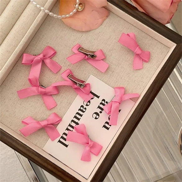 Women'S Pastoral Bow Knot Cloth Hair Clip