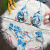 Women'S Plaid 2 Pieces Set Bikinis Swimwear