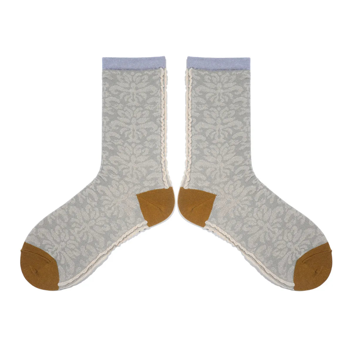 Women'S Retro Color Block Cotton Crew Socks A Pair