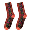 Women'S Retro Ditsy Floral Cotton Crew Socks A Pair