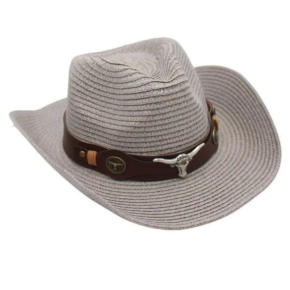 Women'S Retro Ethnic Style Solid Color Crimping Straw Hat