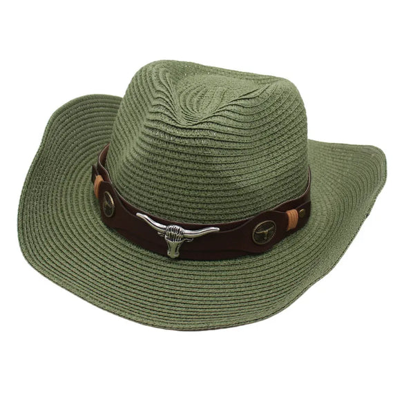 Women'S Retro Ethnic Style Solid Color Crimping Straw Hat