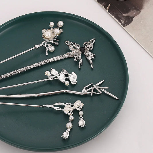 Women'S Retro Geometric Metal Hairpin