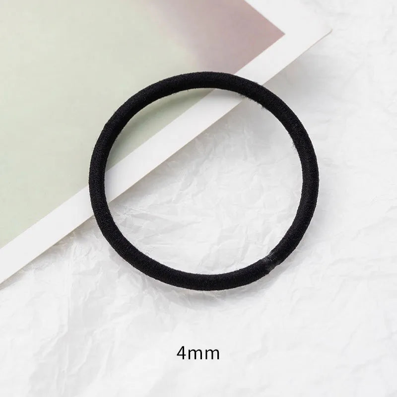 Women'S Retro Solid Color Plastic Resin Handmade Hair Tie