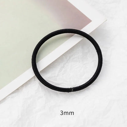 Women'S Retro Solid Color Plastic Resin Handmade Hair Tie