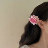 Women'S Romantic Rose Cloth Hair Clip