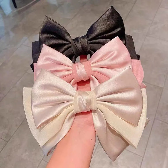 Women'S Romantic Simple Style Bow Knot Cloth Gauze Hair Clip