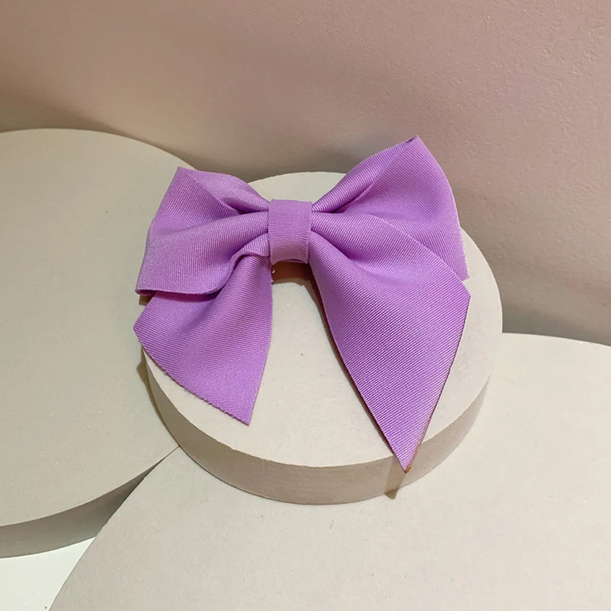 Women'S Simple Style Bow Knot Cloth Handmade Hair Clip Hair Tie