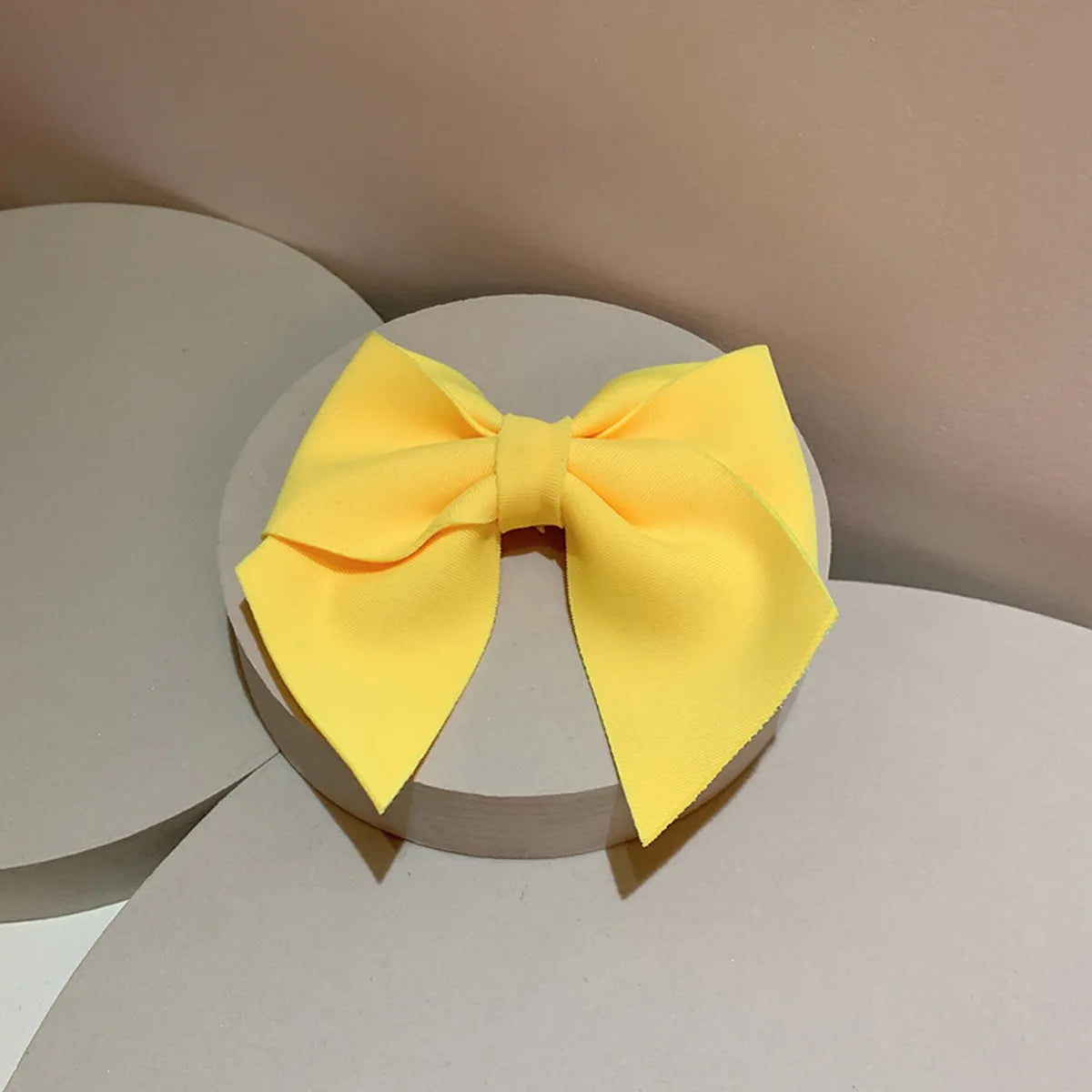 Women'S Simple Style Bow Knot Cloth Handmade Hair Clip Hair Tie