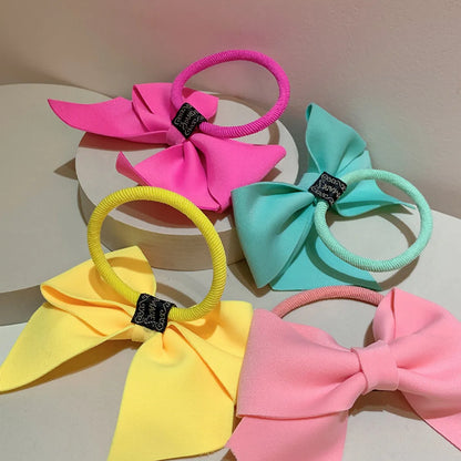 Women'S Simple Style Bow Knot Cloth Handmade Hair Clip Hair Tie