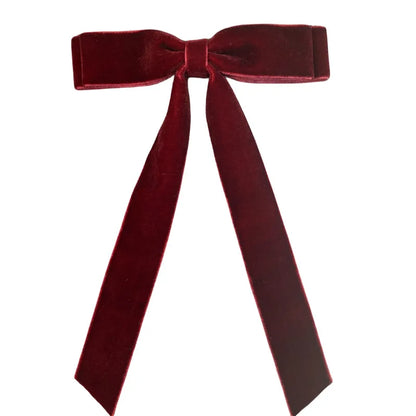 Women'S Simple Style Bow Knot Cloth Handmade Hair Clip