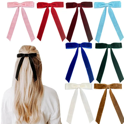 Women'S Simple Style Bow Knot Cloth Handmade Hair Clip