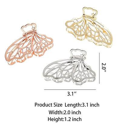 Women'S Simple Style Butterfly Alloy Hair Claws