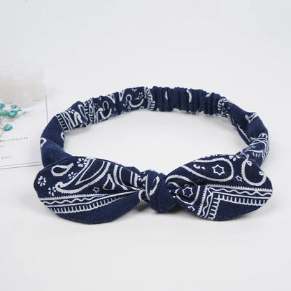 Women'S Simple Style Cashew Nuts Bow Knot Cloth Hair Band