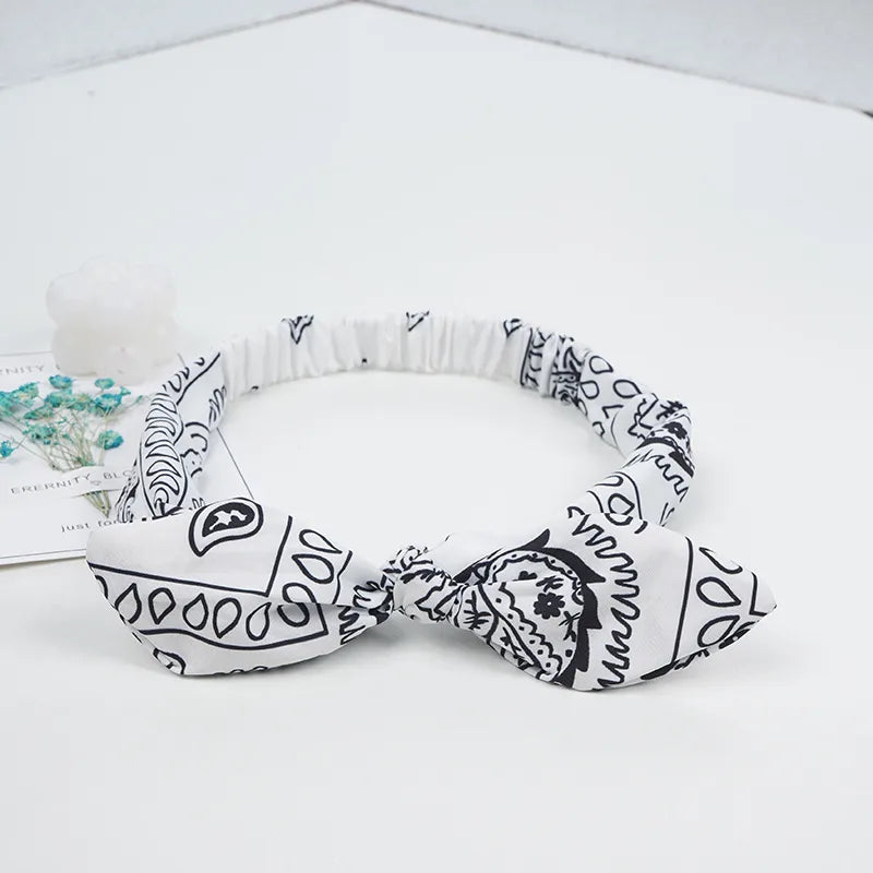 Women'S Simple Style Cashew Nuts Bow Knot Cloth Hair Band