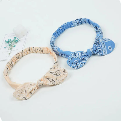 Women'S Simple Style Cashew Nuts Bow Knot Cloth Hair Band