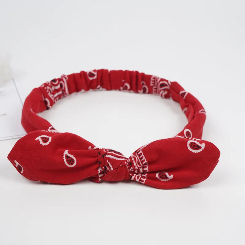 Women'S Simple Style Cashew Nuts Bow Knot Cloth Hair Band