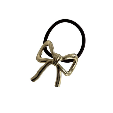 Women'S Simple Style Classic Style Bow Knot Alloy Elastic Band Bowknot Hair Tie