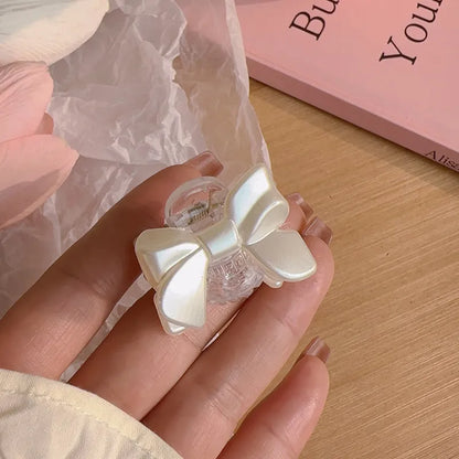 Women'S Simple Style Classic Style Bow Knot Plastic Resin Hair Claws