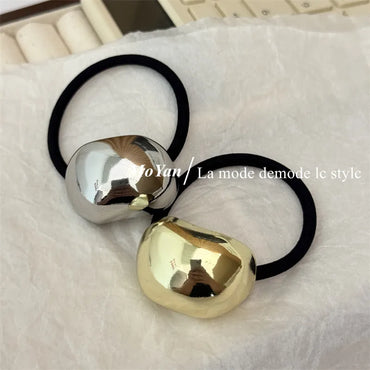 Women'S Simple Style Classic Style Color Block Alloy Hair Tie