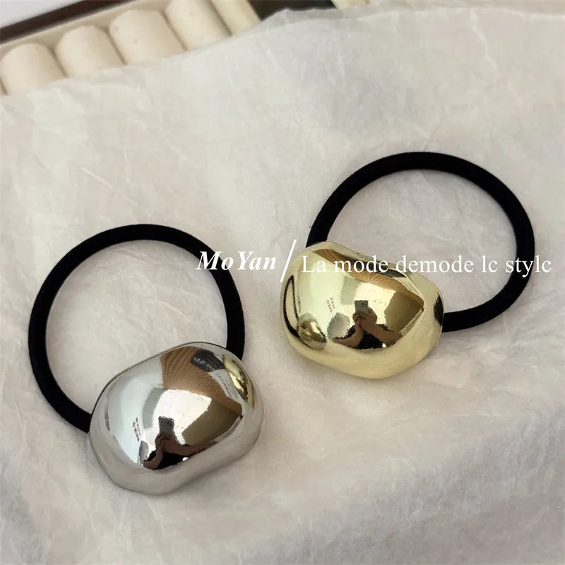 Women'S Simple Style Classic Style Color Block Alloy Hair Tie