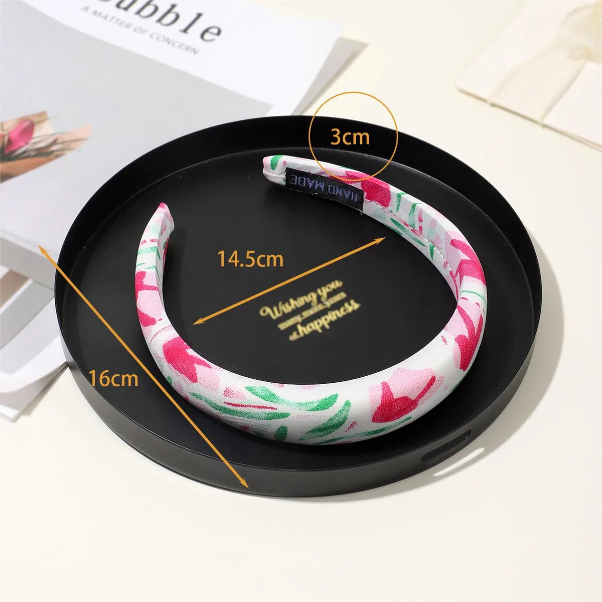 Women'S Simple Style Classic Style Color Block Cloth Printing Hair Band