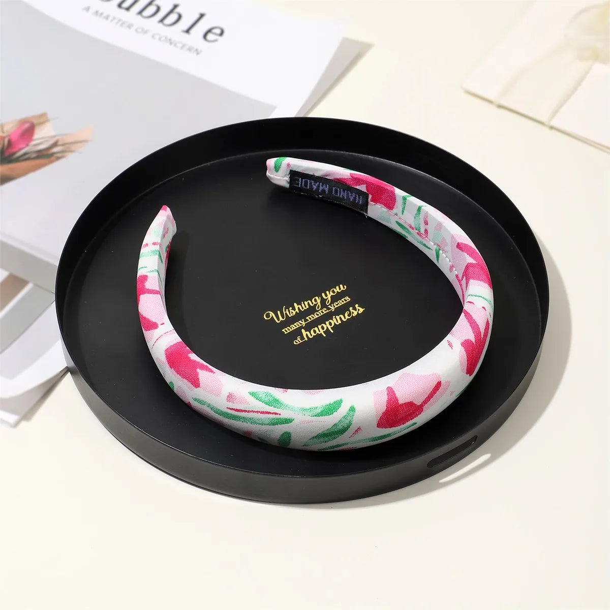 Women'S Simple Style Classic Style Color Block Cloth Printing Hair Band