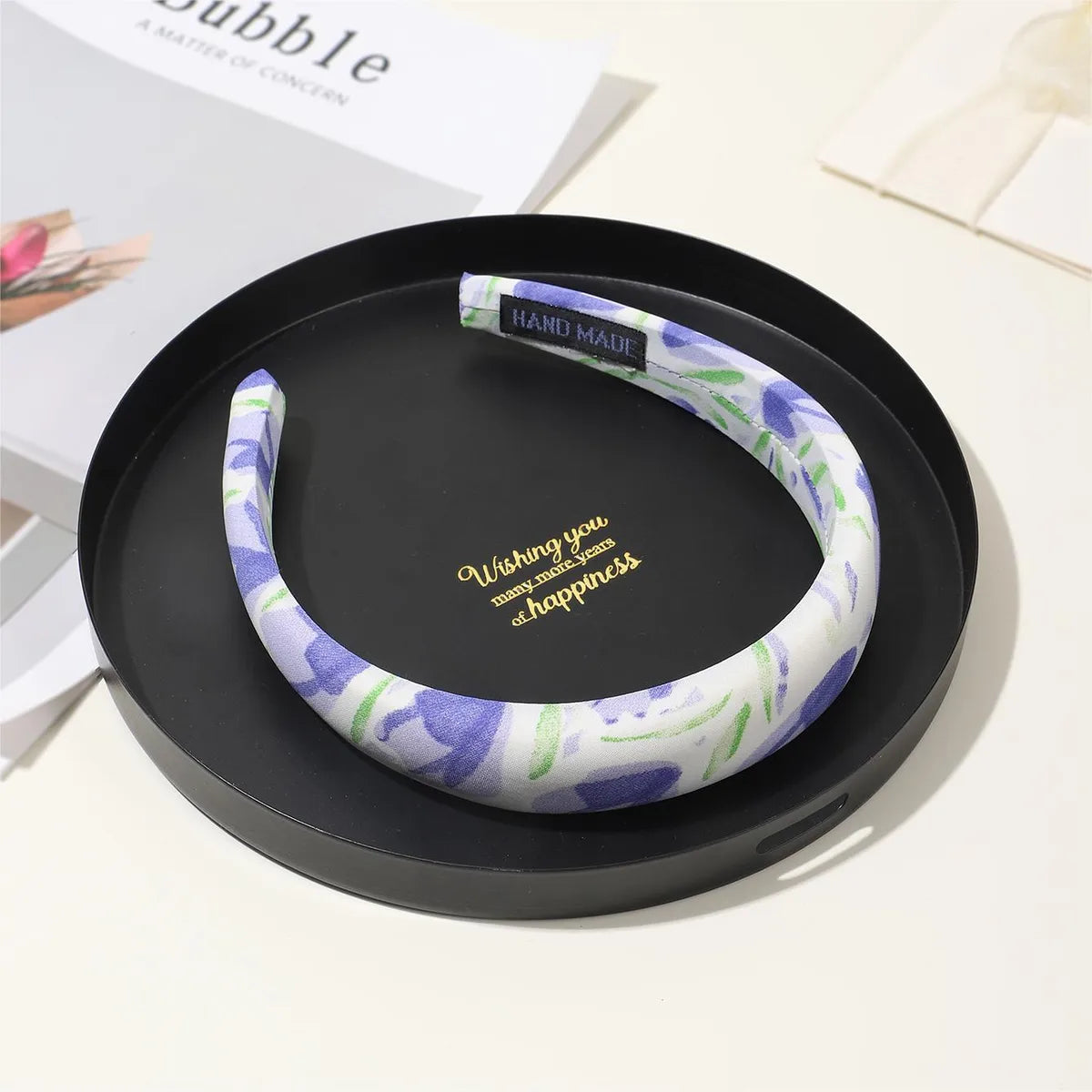 Women'S Simple Style Classic Style Color Block Cloth Printing Hair Band